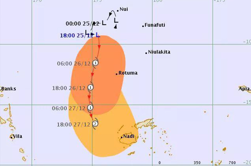 Fiji weather alert! Please stay safe and exercise caution if you are a mariner.