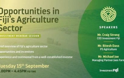 Are you seeking opportunity to Invest in Agricultural assets or opportunity to Trade with Fijian Agricultural suppliers?