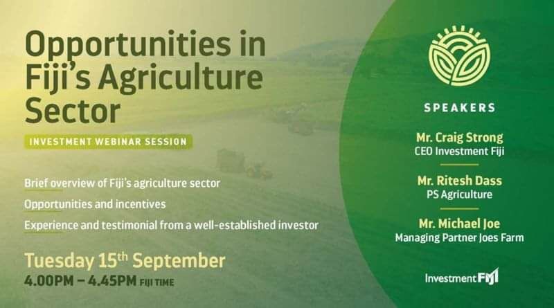 Are you seeking opportunity to Invest in Agricultural assets or opportunity to Trade with Fijian Agricultural suppliers?